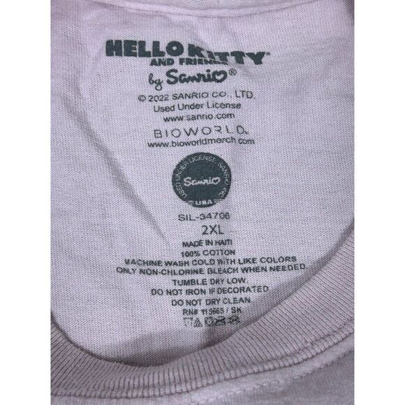 Sanrio Hello Kitty And Friends Pink Short Sleeve T-Shirt Size 2XL - Picture 5 of 6